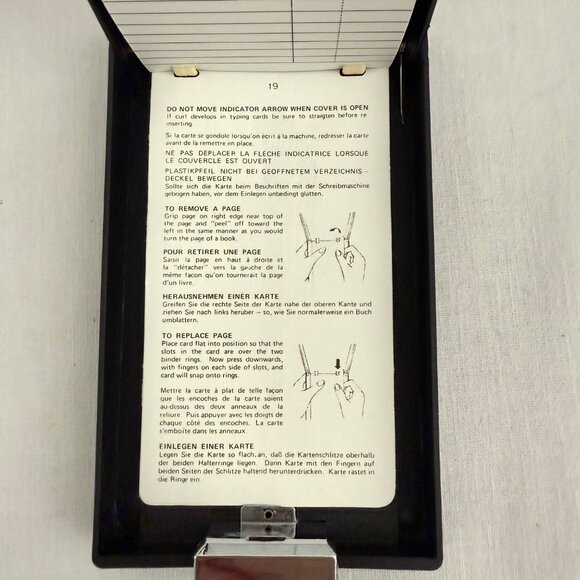 1987 Telephone Index Flip Address Book Eagle Woodgrain Vintage Theater Film Prop - Picture 10 of 16